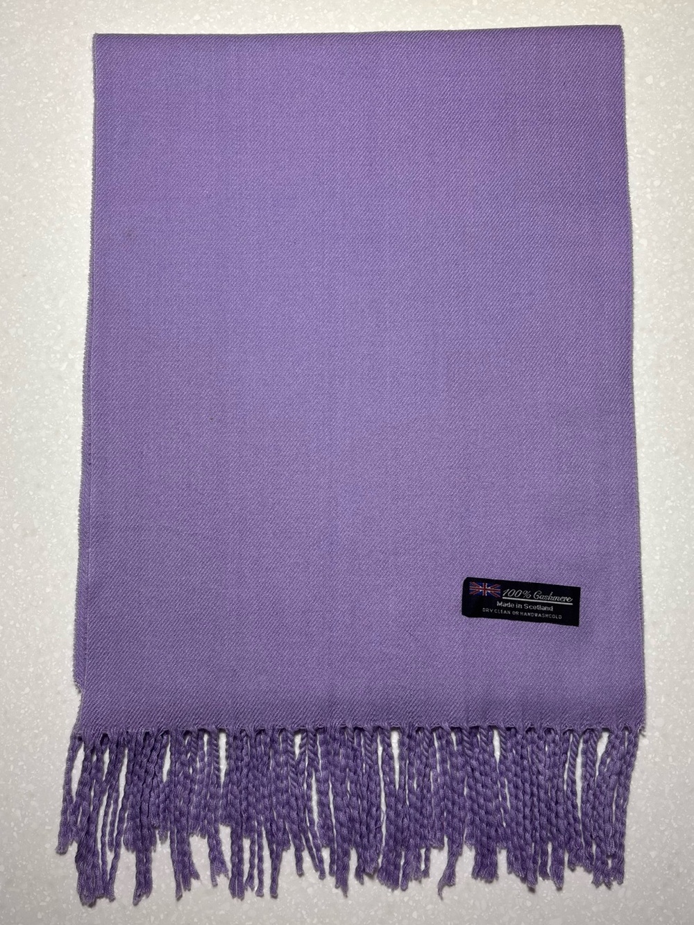 100% Cashmere Made in Scotland Scarf